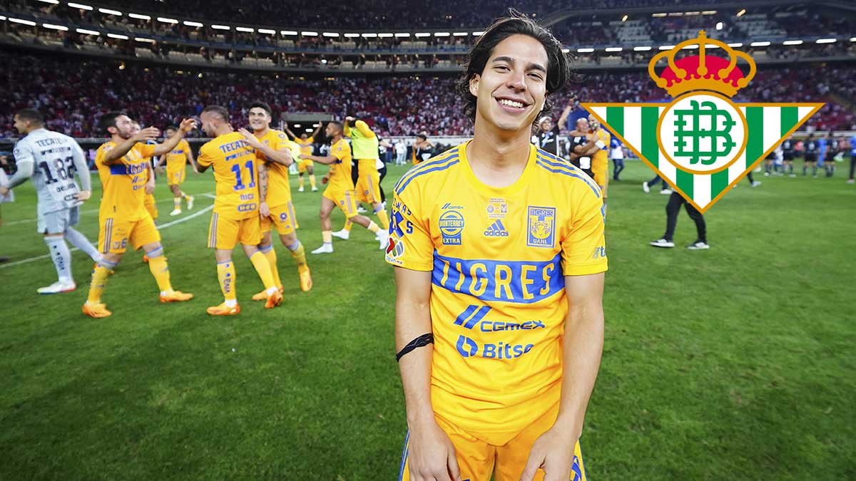 El Betis no se olvida de Diego Lainez y lo felicita por el título con Tigres