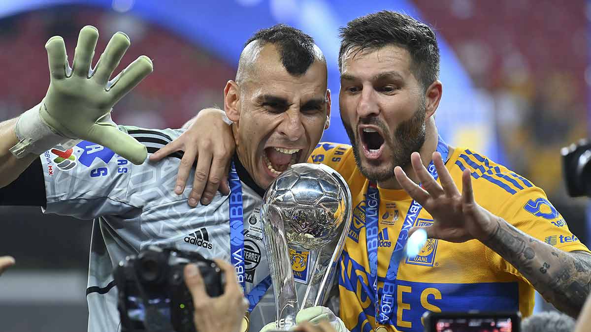 Gignac, Nahuel y Aquino, el club de los cinco títulos con Tigres