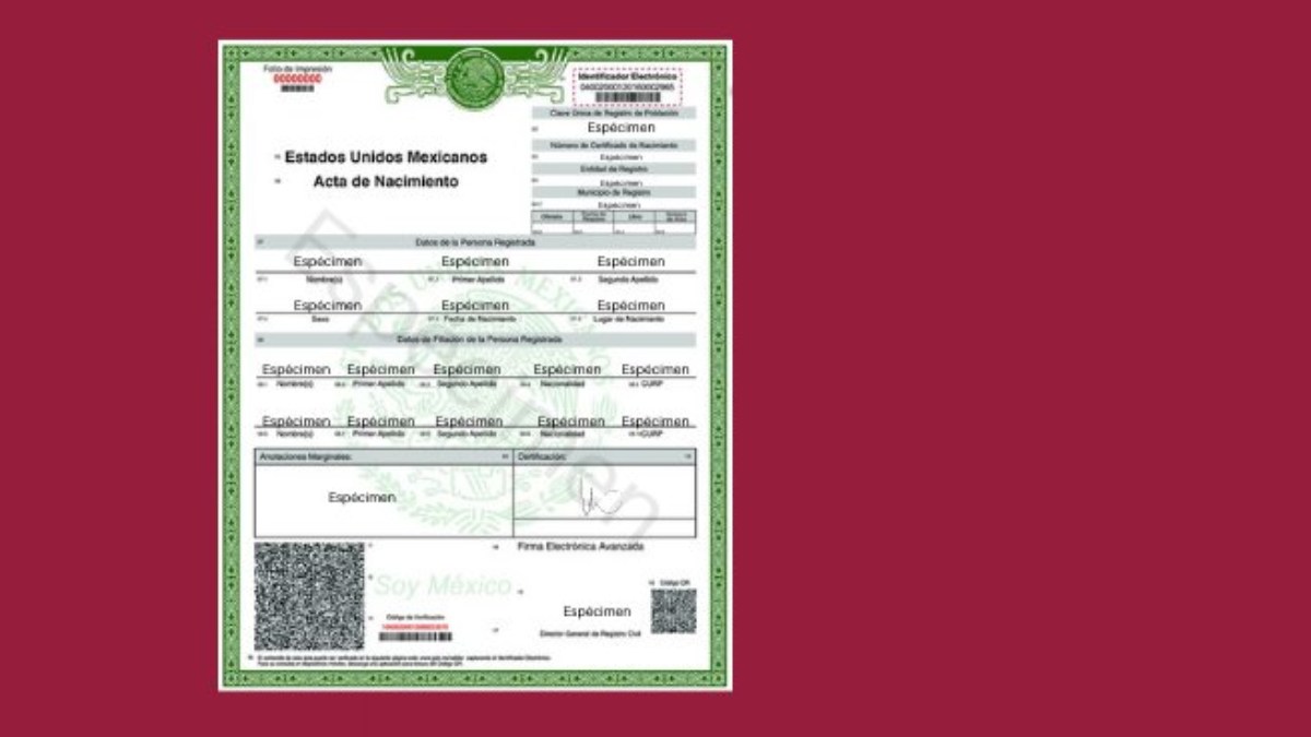 Acta de nacimiento