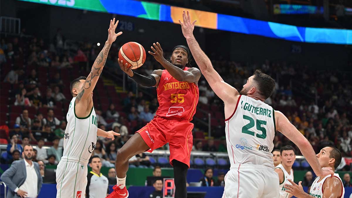 México cae en su debut en el Mundial de Básquetbol ante Montenegro