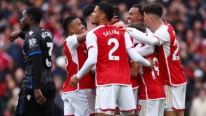 Arsenal golea a Crystal Palace y se reencuentra con el triunfo después de un mes
