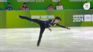 Rio Nakata salta a la pista en Gangwon 2024 con los grandes éxitos de las películas de James Bond