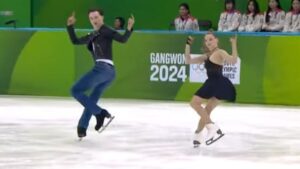 La música de Bon Jovi y Tina Turner engalana la rutina de Andrea Psurna y Jachym Novak en Gangwon 2024