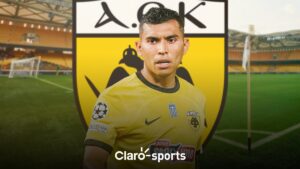 El AEK de Orbelín deja ir dos goles de ventaja y empata en la ida ante el Aris