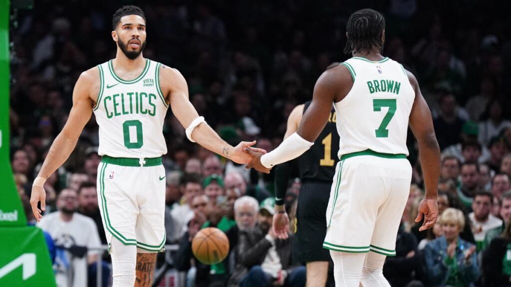 Jayson Tatum y Jaylen Brown con los Celtics | David Butler II-USA TODAY Sports