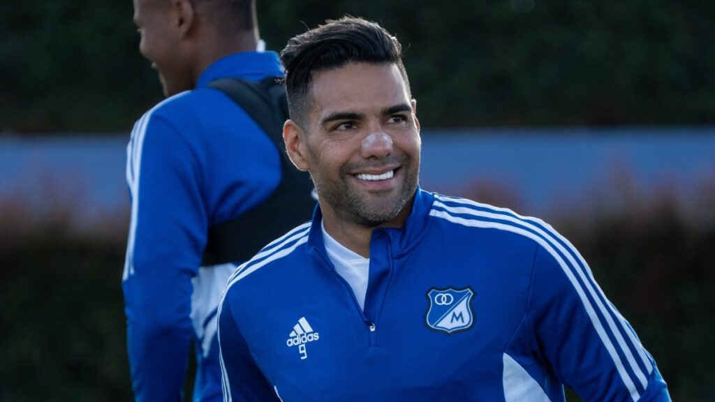 Falcao García, en un entrenamiento. - Millonarios FC.