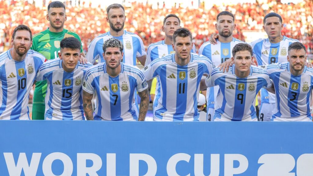 El once titular de Argentina contra Venezuela. (AFA)