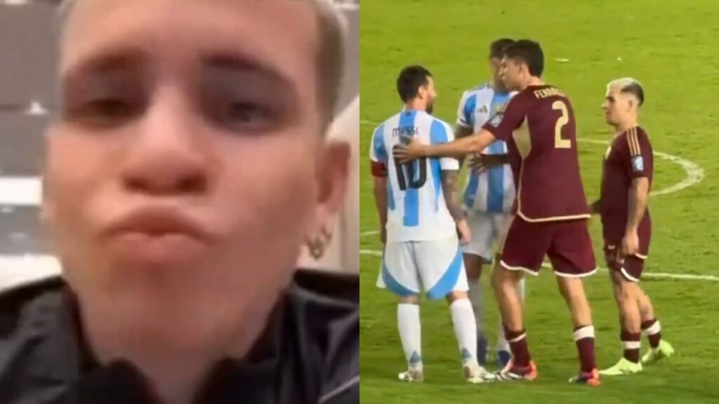 Soteldo y Messi. (Captura)