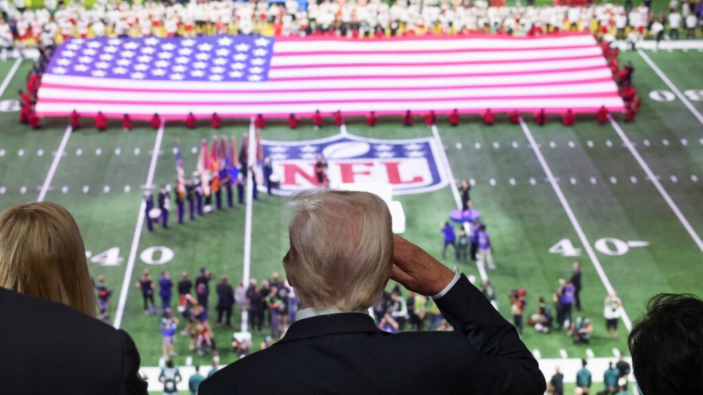Donald Trump, presente en el Chiefs vs Eagles: Primer presidente de Estados Unidos en estar en un Super Bowl