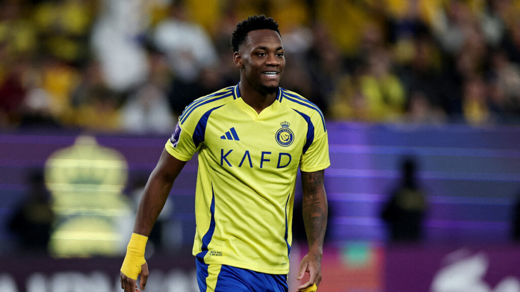 Jhon Jáder Durán, en un partido con Al Nassr. - Reuters.