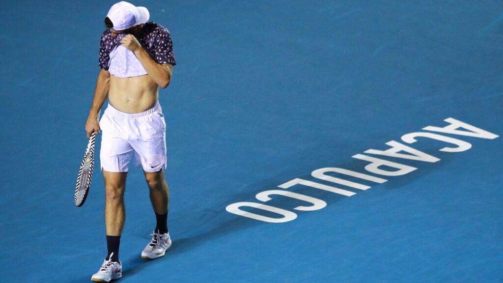 Tommy Paul en lamento de partido