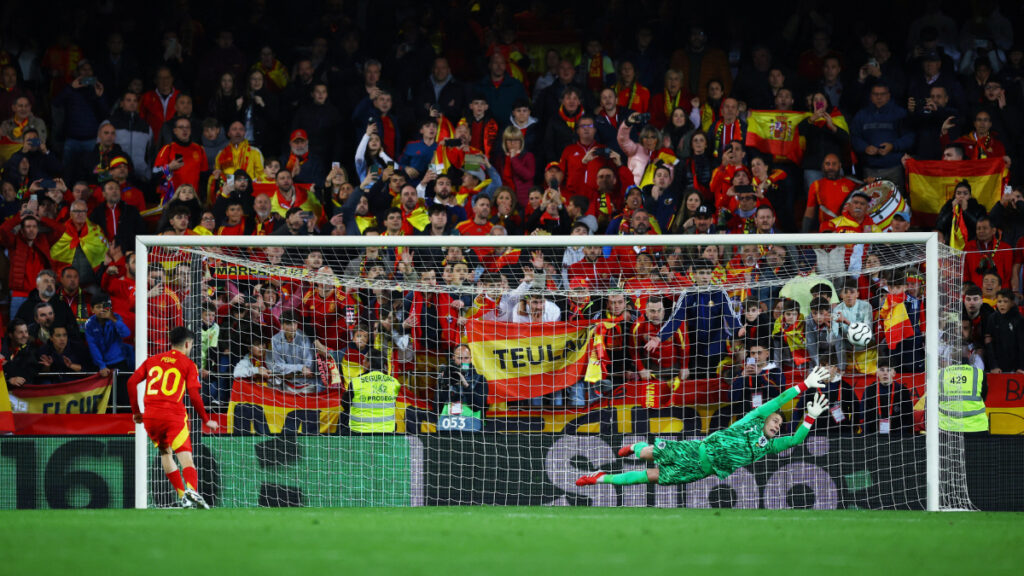 El gol de Pedri que le dio el pase a España a la final four de la Nations League. | Reuters