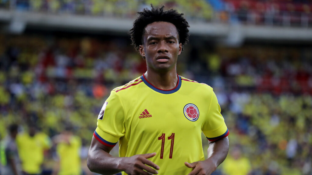 Juan Guillermo Cuadrado, en un partido con la Selección Colombia. - Vizzor Image.