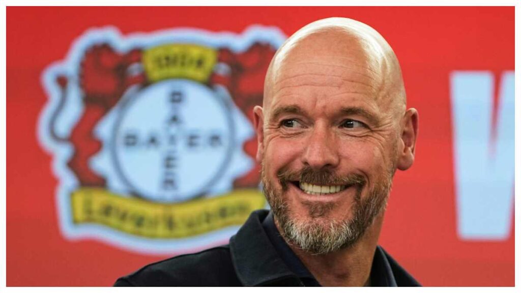 Erik ten Hag toma el lugar de Xabi Alonso en el Leverkusen. AP