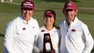 María José Marín se corona en el Campeonato de Golf Femenino de la NCAA y lidera a Arkansas por equipos