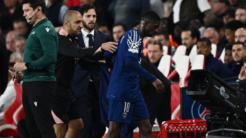 Ousmane Dembélé sufrió una distensión de isquiotibiales