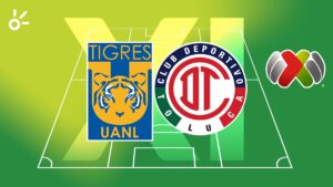 Alineaciones Tigres vs Toluca, semifinal de ida: ¿Cómo salen al partido de Liga MX 2025?