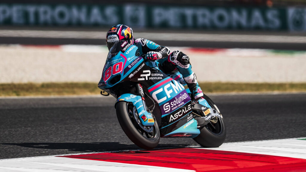 David Alonso, en la Moto 2 de Mugello. - Prensa Aspar Team.