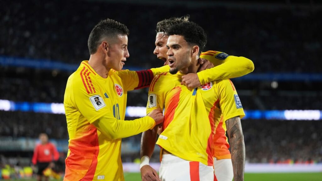 Jugadores de la Selección Colombia celebrando | AP.