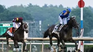 Sovereignty suma otra corona en el 2025 al remontar y llevarse Belmont Stakes