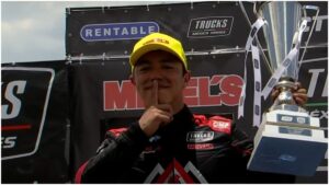 Chispa Rodríguez gana una carrera accidentada en la NASCAR Trucks México Series de Querétaro