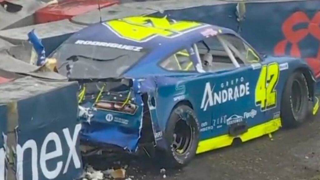 El fuerte choque en la NASCAR