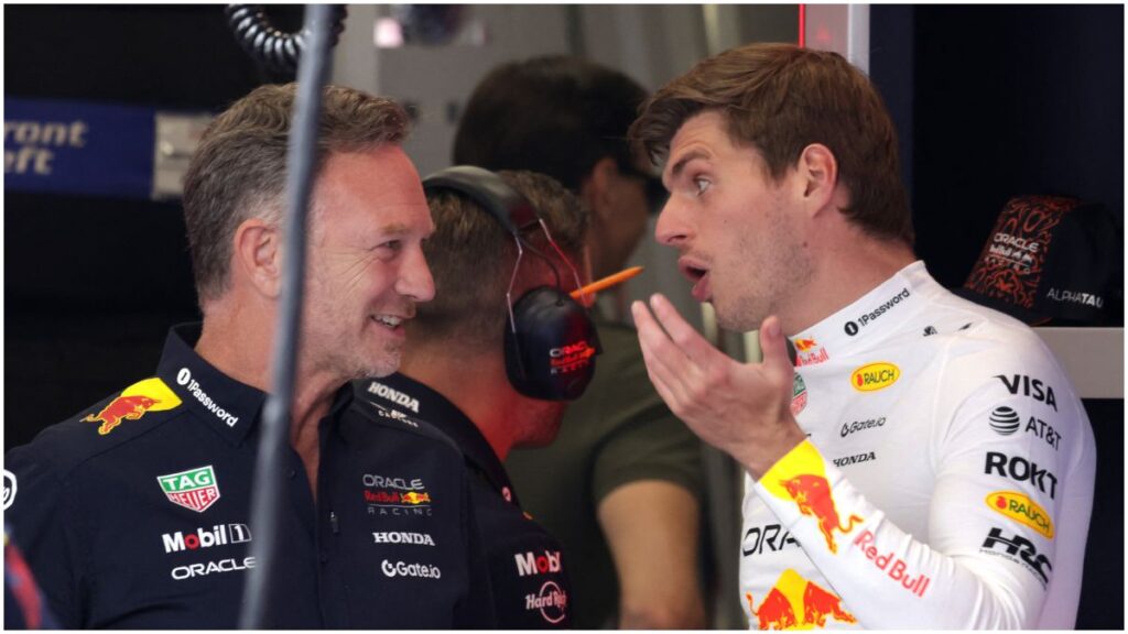 Christian Horner y Max Verstappen en el el paddock de Red Bull Racing | Reuters 