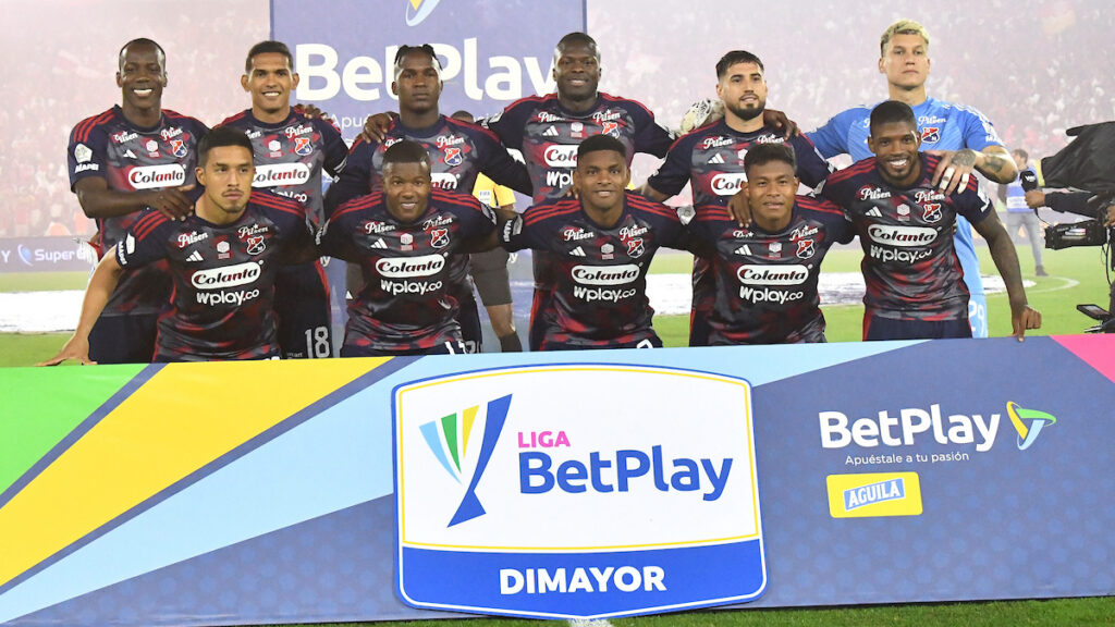 Jugadores de Independiente Medellín, en la final. - Vizzor Image.