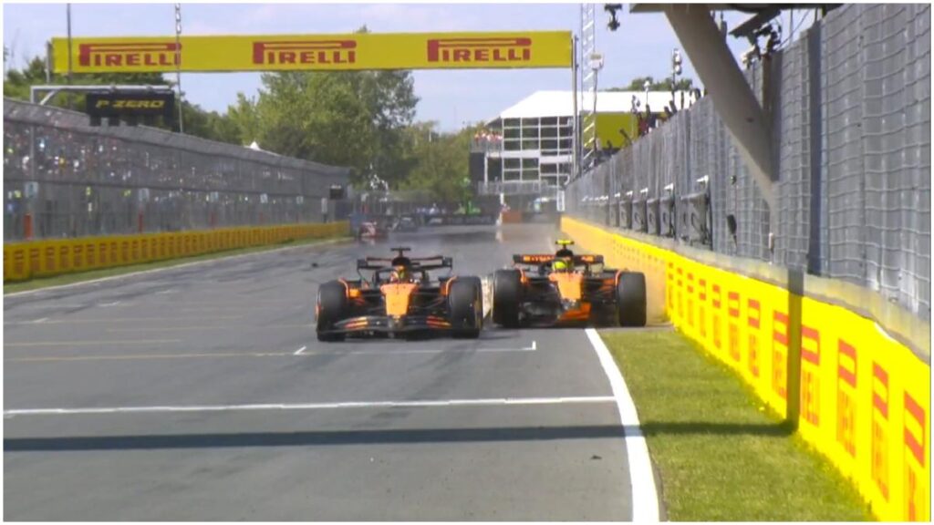 El choque de Lando Norris y Oscar Piastri en la F1 | Captura de Pantalla: @F1