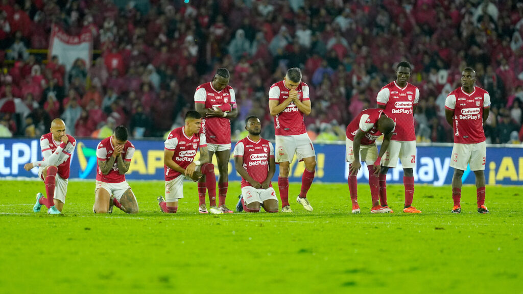 Jugadores de Santa Fe en la final del 2024-I. - Vizzor Image.