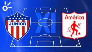 Posibles alineaciones de Junior vs América de Cali por los cuadrangulares de la Liga BetPlay Dimayor 2025-I