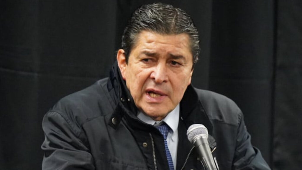 Tena, en conferencia de prensa. (Fedefut)