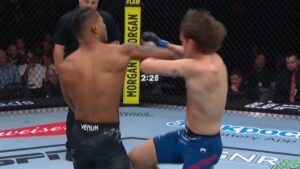 Malcolm Wellmaker manda a dormir a Kris Moutinho con brutal gancho de derecha en UFC Atlanta