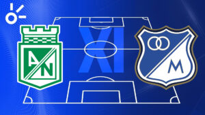 Posibles alineaciones de Atlético Nacional vs Millonarios por la Liga BetPlay 2025-II