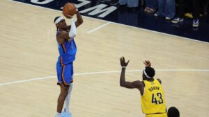 Shai Gilgeous-Alexander sale en modo MVP y el Thunder empata las NBA Finals ante Pacers