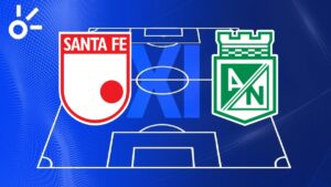 Posibles alineaciones de Independiente Santa Fe vs Atlético Nacional por los cuadrangulares de la Liga BetPlay Dimayor 2025-I