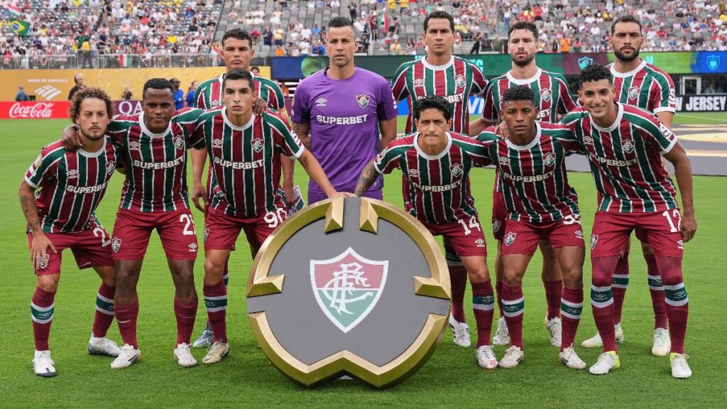 Jhon Arias, Gabriel Fuentes y Kevin Serna, en Fluminense / AP