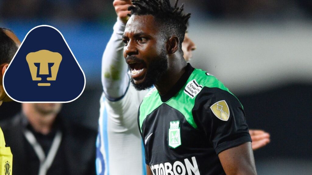 Angulo durante un partido del Atletico Nacional