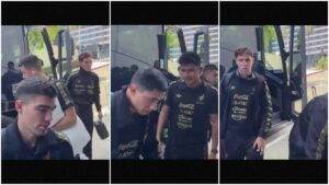 ¡Sin afición! Así fue la llegada de la selección mexicana a su nuevo hotel en Los Ángeles