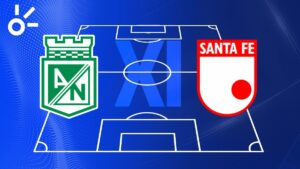 Posibles alineaciones de Atlético Nacional vs Independiente Santa Fe por los cuadrangulares de la Liga BetPlay Dimayor 2025-I