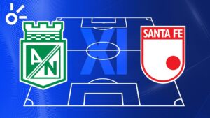 Alineaciones confirmadas del Atlético Nacional vs Independiente Santa Fe por la Liga BetPlay Dimayor 2025-II