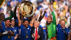 Chelsea campeón y Donald Trump en la foto y con medalla: la viral imagen que marcó la final del Mundial
