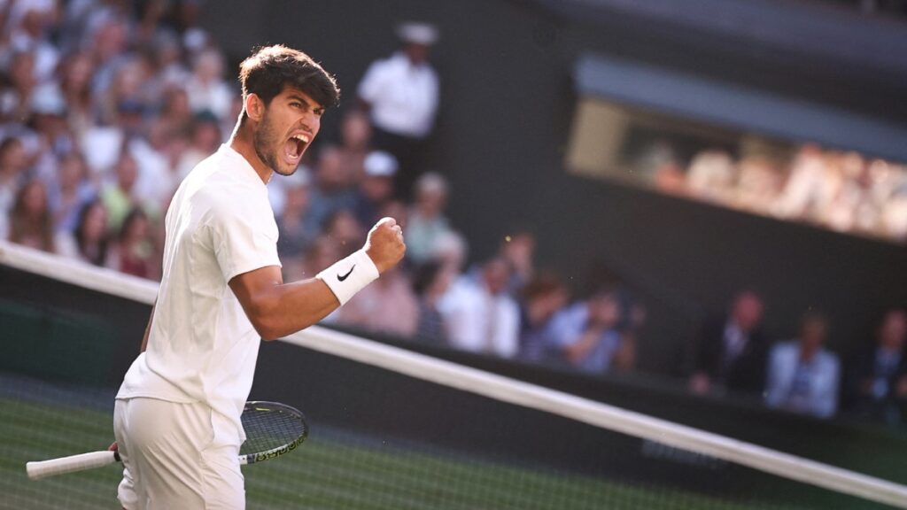 Alcaraz se mete a semifinales de Wimbledon | NICHOLLS / AFP
