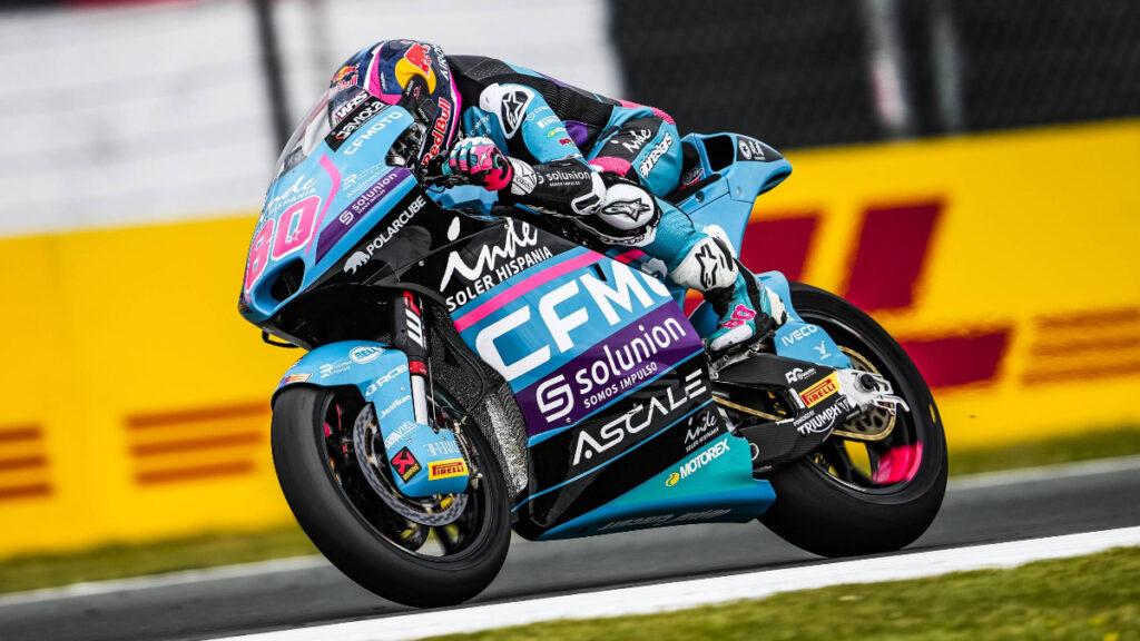 David Alonso, en competencia. - Prensa Aspar Team.