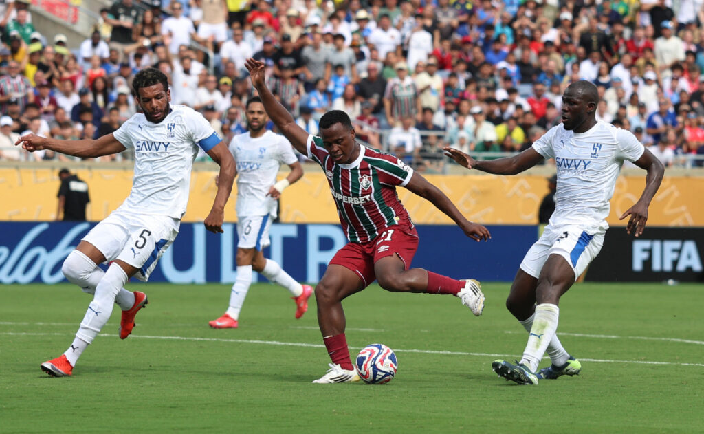 Jhon Arias, en el partido contra Al Hilal. - Reuters.