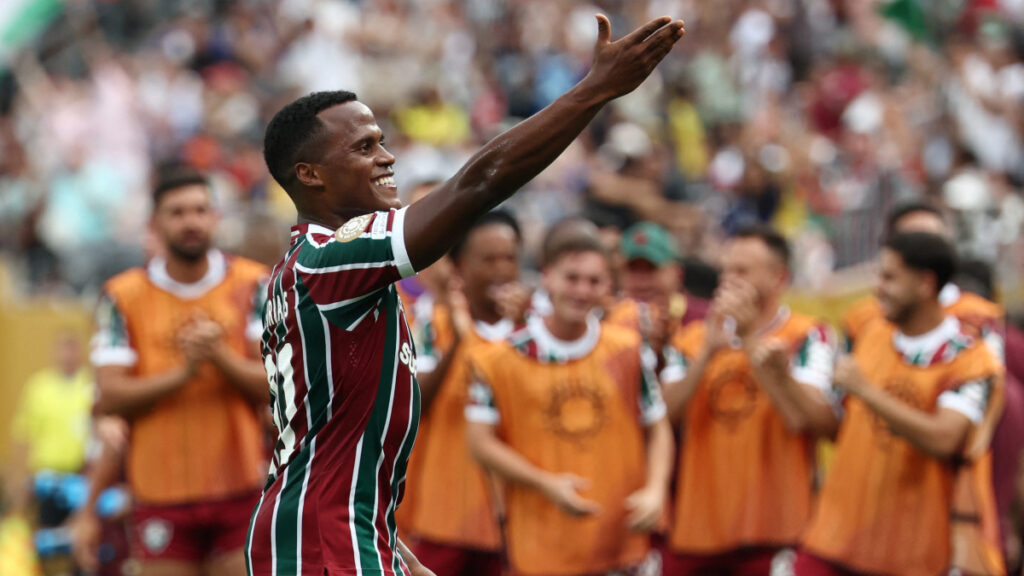 Jhon Arias celebra un gol con Fluminense en el Mundial de Clubes. | AFP
