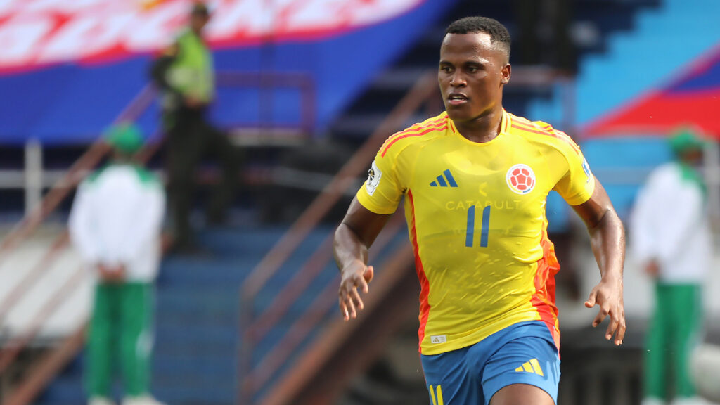 Jhon Arias, en un partido de la Selección Colombia. - Vizzor Image.