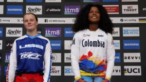 Guadalupe Palacios le da la primera medalla a Colombia en el Mundial de BMX 2025