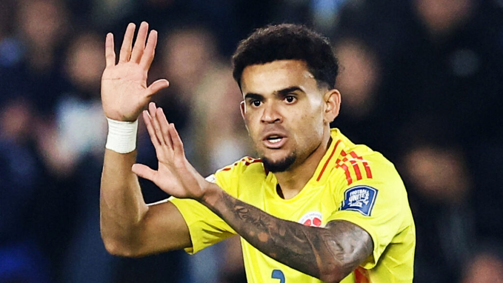 Luis Díaz, en un partido de la Selección Colombia. - Reuters.