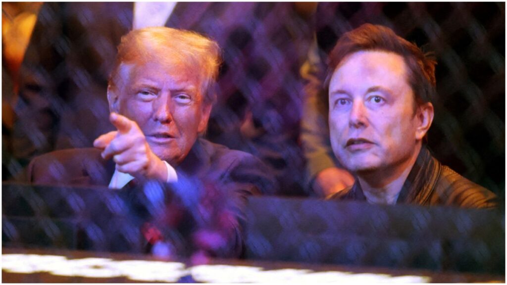 Donald Trump y Elon Musk en UFC | Reuters; Imagn Images